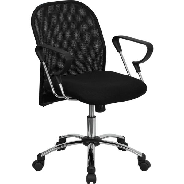 Mid-Back-Black-Mesh-Swivel-Task-Chair-with-Chrome-Base-and-Arms-by-Flash-Furniture