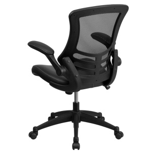 Mid-Back-Black-Mesh-Swivel-Task-Chair-with-Leather-Seat-and-Flip-Up-Arms-by-Flash-Furniture-2