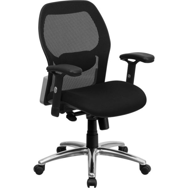 Mid-Back-Black-Super-Mesh-Executive-Swivel-Chair-with-Knee-Tilt-Control-and-Adjustable-Arms-by-Flash-Furniture