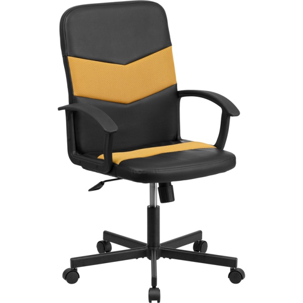 Mid-Back-Black-Vinyl-and-Orange-Mesh-Racing-Executive-Swivel-Chair-with-Arms-by-Flash-Furniture