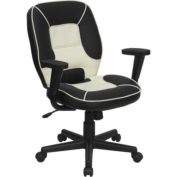 Mid-Back-Black-and-Cream-Vinyl-Steno-Executive-Swivel-Chair-with-Adjustable-Arms-by-Flash-Furniture