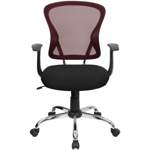Mid-Back-Burgundy-and-Black-Mesh-Swivel-Task-Chair-with-Chrome-Base-and-Arms-by-Flash-Furniture-3