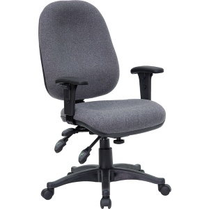 Mid-Back-Gray-Fabric-Multifunction-Executive-Swivel-Chair-with-Adjustable-Arms-by-Flash-Furniture
