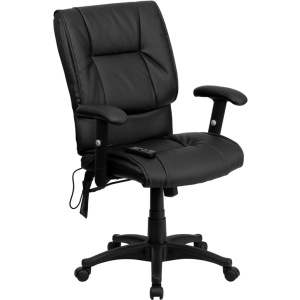 Mid-Back-Massaging-Black-Leather-Executive-Swivel-Chair-with-Adjustable-Arms-by-Flash-Furniture
