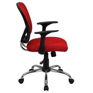 Mid-Back-Red-Mesh-Swivel-Task-Chair-with-Chrome-Base-and-Arms-by-Flash-Furniture-1