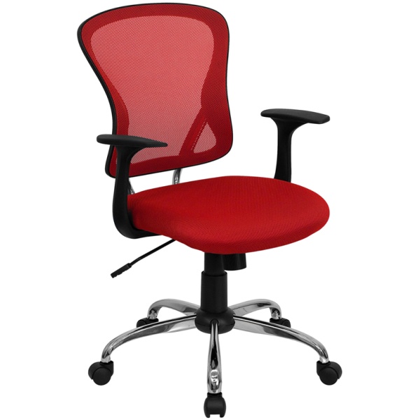 Mid-Back-Red-Mesh-Swivel-Task-Chair-with-Chrome-Base-and-Arms-by-Flash-Furniture