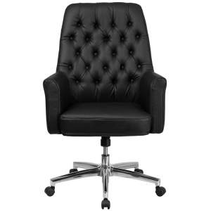 Mid-Back-Traditional-Tufted-Black-Leather-Executive-Swivel-Chair-with-Arms-by-Flash-Furniture-3