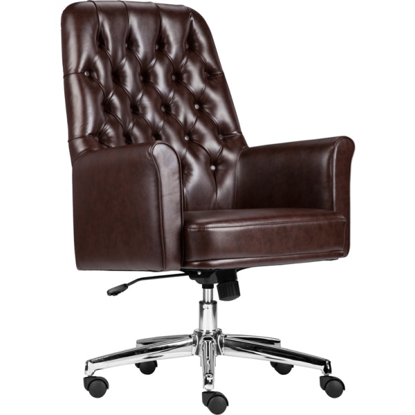Mid-Back-Traditional-Tufted-Brown-Leather-Executive-Swivel-Chair-with-Arms-by-Flash-Furniture
