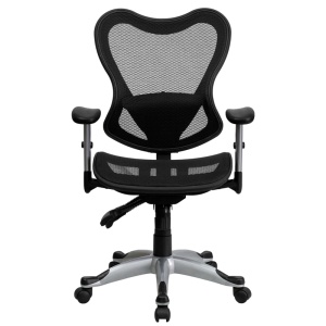 Mid-Back-Transparent-Black-Mesh-Multifunction-Executive-Swivel-Chair-with-Adjustable-Arms-by-Flash-Furniture-3