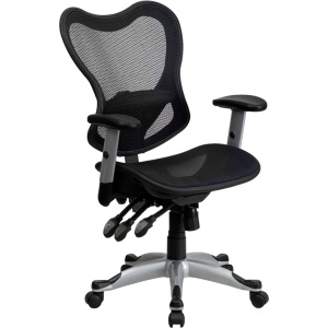 Mid-Back-Transparent-Black-Mesh-Multifunction-Executive-Swivel-Chair-with-Adjustable-Arms-by-Flash-Furniture