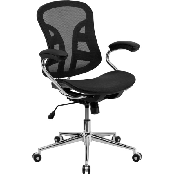 Mid-Back-Transparent-Black-Mesh-Swivel-Task-Chair-with-Chrome-Base-and-Arms-by-Flash-Furniture