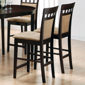 Mix-Match-Panel-Bar-Stool-with-Cappuccino-Finish-with-Mocha-Microfiber-Upholstery-Set-of-2-by-Coaster-Fine-Furniture-1