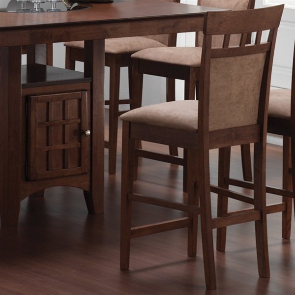 Mix-Match-Panel-Bar-Stool-with-Chestnut-Finish-with-Beige-Microfiber-Upholstery-Set-of-2-by-Coaster-Fine-Furniture