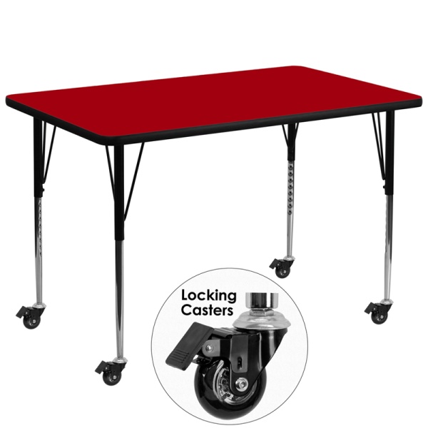 Mobile-36W-x-72L-Rectangular-Red-Thermal-Laminate-Activity-Table-Standard-Height-Adjustable-Legs-by-Flash-Furniture