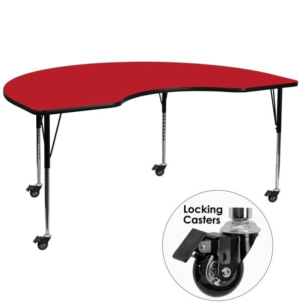 Mobile-48W-x-72L-Kidney-Red-HP-Laminate-Activity-Table-Standard-Height-Adjustable-Legs-by-Flash-Furniture