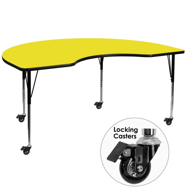 Mobile-48W-x-96L-Kidney-Yellow-HP-Laminate-Activity-Table-Standard-Height-Adjustable-Legs-by-Flash-Furniture
