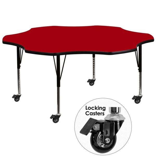 Mobile-60-Flower-Red-Thermal-Laminate-Activity-Table-Height-Adjustable-Short-Legs-by-Flash-Furniture