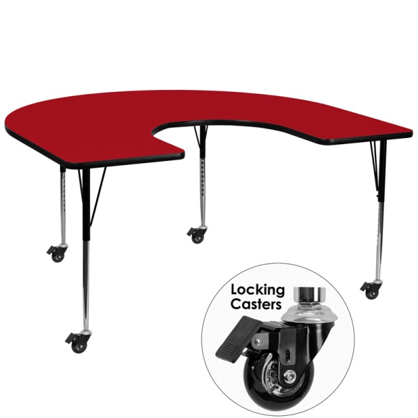 Mobile-60W-x-66L-Horseshoe-Red-Thermal-Laminate-Activity-Table-Standard-Height-Adjustable-Legs-by-Flash-Furniture