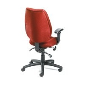 Multi-Function Office Chair with Burgundy Crepe Fabric Upholstery - Without Seat Slider by Boss Office Products