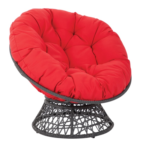 Papasan-Chair-with-Red-cushion-and-Black-Frame-by-OSP-Designs-Office-Star