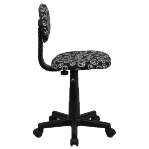 Alternative view of Peace Sign Printed Swivel Task Chair - by Flash Furniture