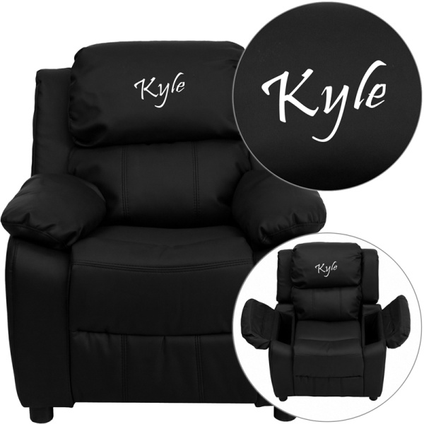 Personalized-Deluxe-Padded-Black-Leather-Kids-Recliner-with-Storage-Arms-by-Flash-Furniture