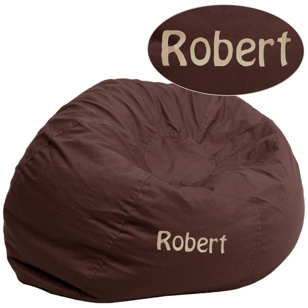 Personalized-Oversized-Solid-Brown-Bean-Bag-Chair-by-Flash-Furniture