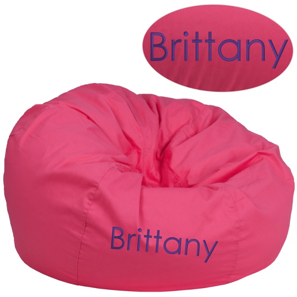 Personalized-Oversized-Solid-Hot-Pink-Bean-Bag-Chair-by-Flash-Furniture