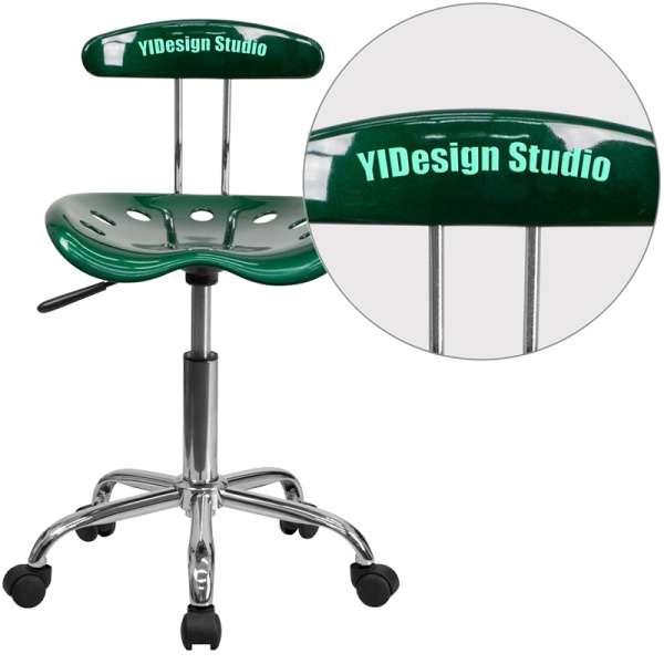 Personalized-Vibrant-Green-and-Chrome-Swivel-Task-Chair-with-Tractor-Seat-by-Flash-Furniture