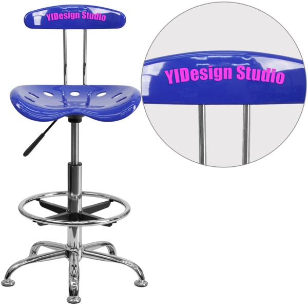 Personalized-Vibrant-Nautical-Blue-and-Chrome-Drafting-Stool-with-Tractor-Seat-by-Flash-Furniture