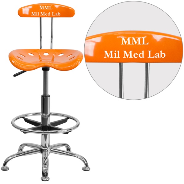 Personalized-Vibrant-Orange-and-Chrome-Drafting-Stool-with-Tractor-Seat-by-Flash-Furniture