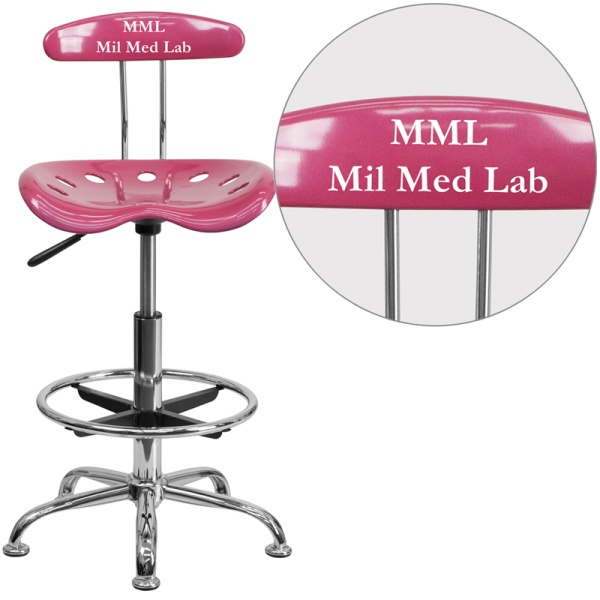 Personalized-Vibrant-Pink-and-Chrome-Drafting-Stool-with-Tractor-Seat-by-Flash-Furniture