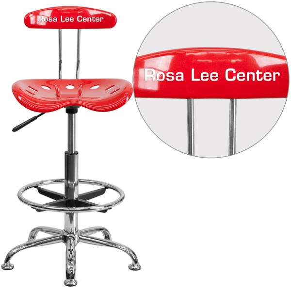 Personalized-Vibrant-Red-and-Chrome-Drafting-Stool-with-Tractor-Seat-by-Flash-Furniture
