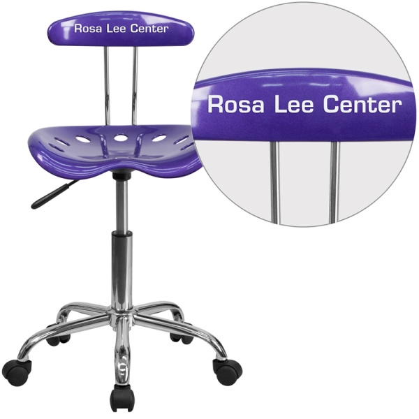 Personalized-Vibrant-Violet-and-Chrome-Swivel-Task-Chair-with-Tractor-Seat-by-Flash-Furniture