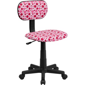 Pink-Dot-Printed-Swivel-Task-Chair-by-Flash-Furniture