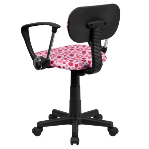 Pink-Dot-Printed-Swivel-Task-Chair-with-Arms-by-Flash-Furniture-2