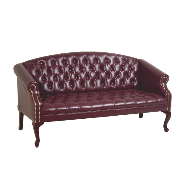 Queen-Ann-Traditional-Ox-Blood-Sofa-by-Work-Smart-Office-Star
