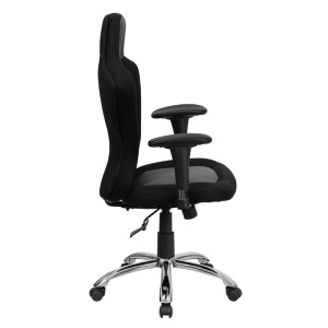 Race-Car-Inspired-Gray-and-Black-Mesh-Swivel-Task-Chair-with-Bucket-Seat-and-Adjustable-Arms-by-Flash-Furniture-2