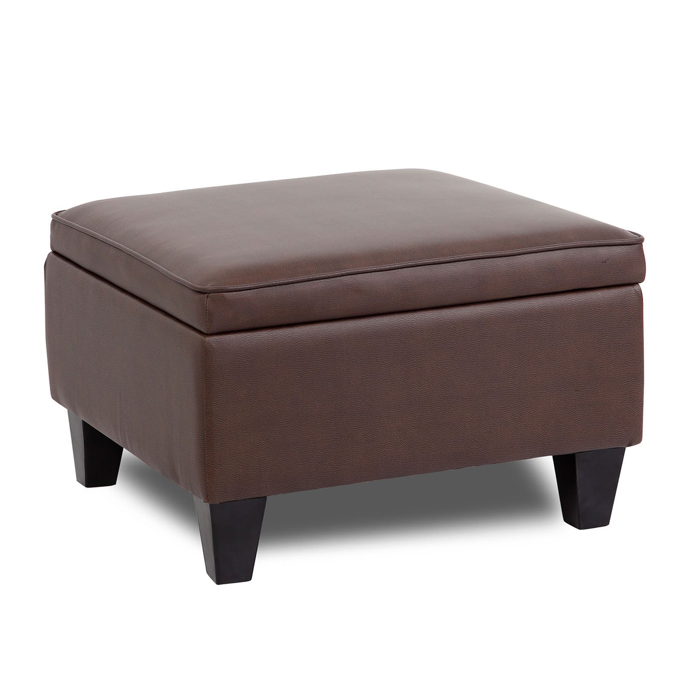 Reception Ottoman with Bomber Brown LeatherPlus Upholstery by Boss Office Products