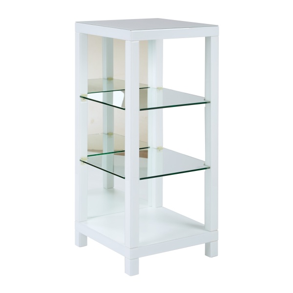 Reflections-42-3-Shelf-Glass-Curio-With-a-White-Glass-Finish-Assembled.-by-Ave-Six-Office-Star