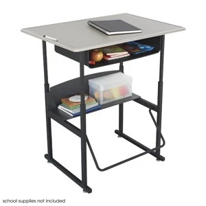 Safco AlphaBetter Desk 36 x 24 with Standard Top & Book Box