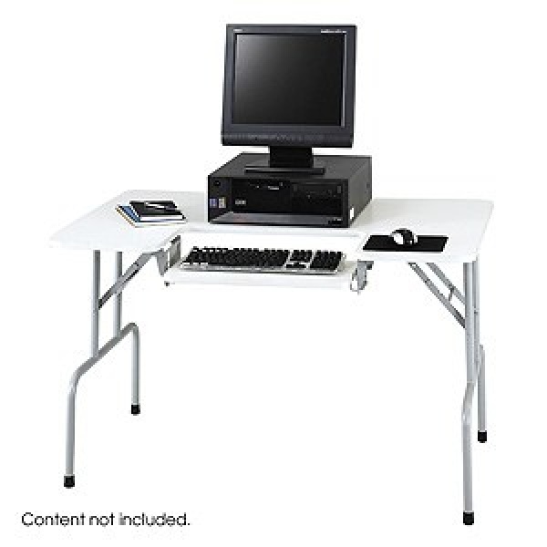 Safco-Folding-Computer-Table-in-Gray