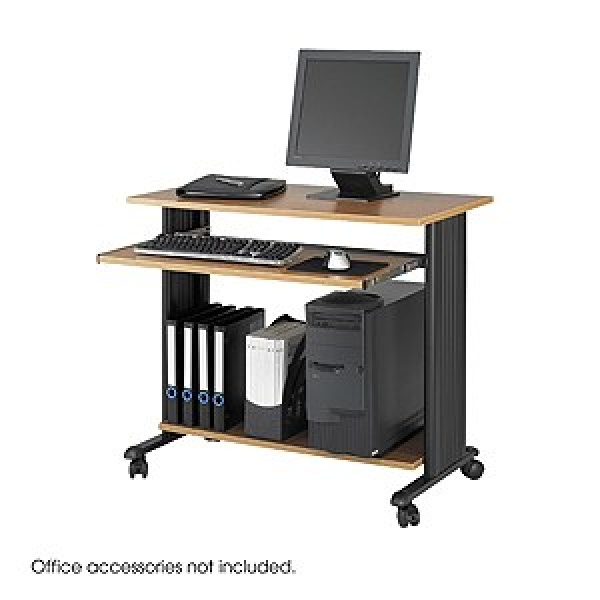 Safco-MUV-35-Fixed-Height-Workstation-in-Medium-Oak