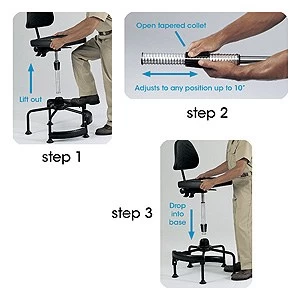 Alternative view of Safco TaskMaster Economy Industrial Chair