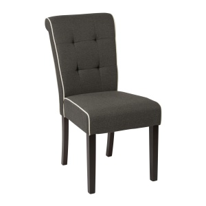 Savanna-Tufted-and-Rolled-Back-Armless-Klein-Charcoal-Chair-with-Contrast-white-Piping-and-Solid-Wood-Espresso-Legs-2-Pack-by-Ave-Six-Office-Star