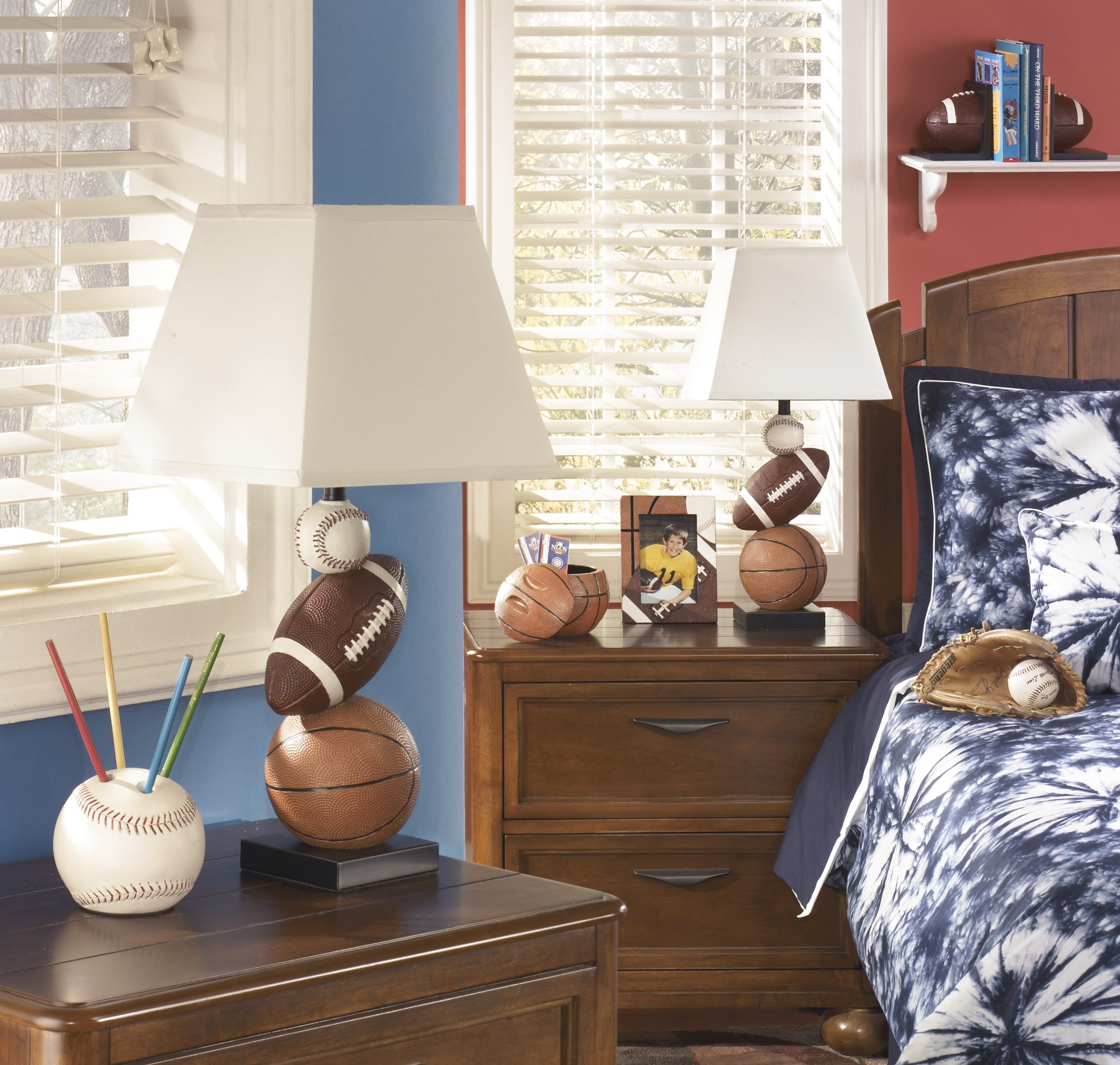 Signature Design By Ashley Nyx Sports Themed Table Lamp - Image 2