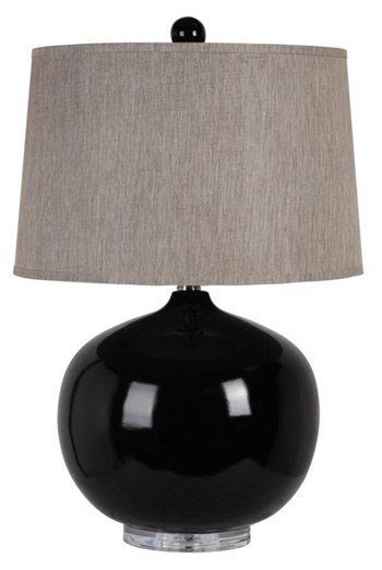 Signature Design by Ashley Black Poly Table Lamp
