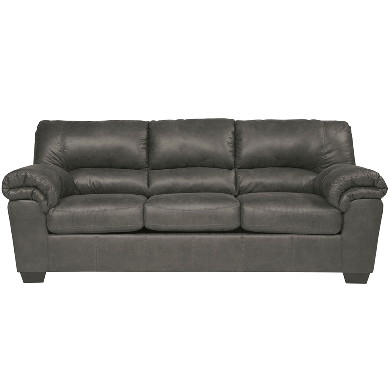 Signature Design by Ashley Bladen Sofa in Slate Faux Leather - by Flash Furniture