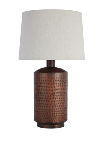 Signature Design by Ashley Copper Metal Table Lamp