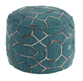 Signature Design by Ashley Overdyed Dark Green Pouf